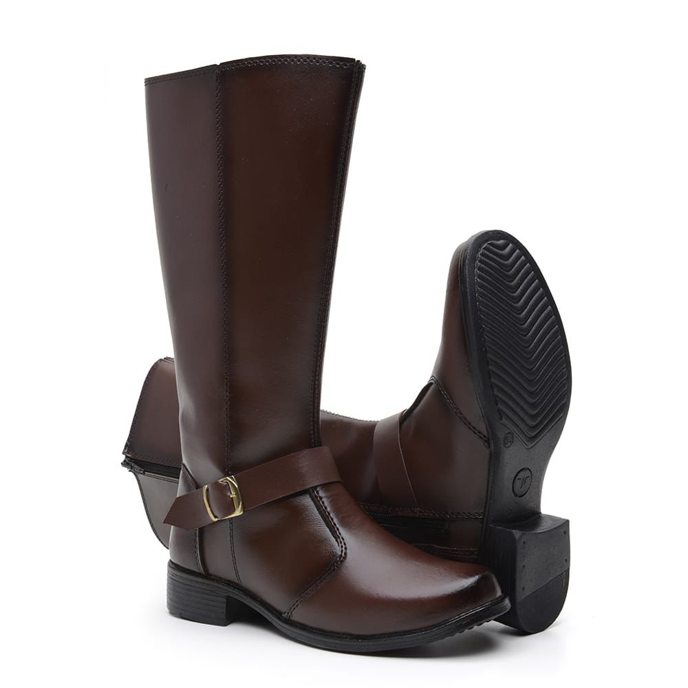 Bota feminina - modelo montaria