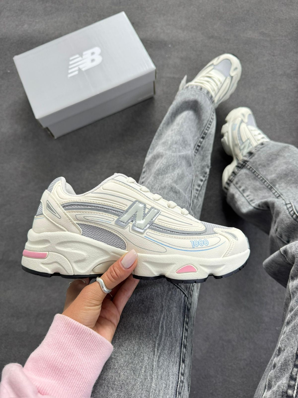 Tênis Feminino Casual Urban Wave 1000 Branco/Rosa