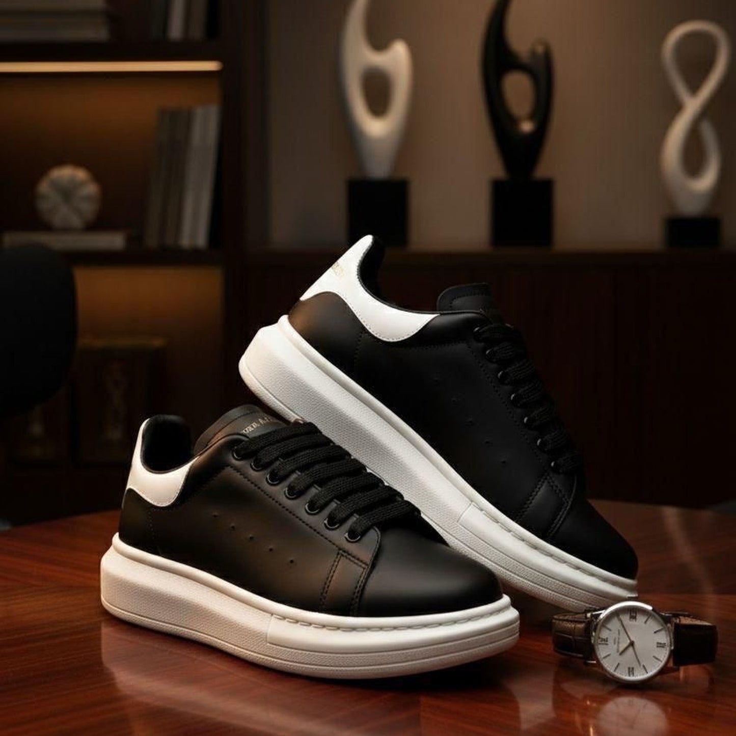 Tênis Premium Urban Classic Preto & Branco